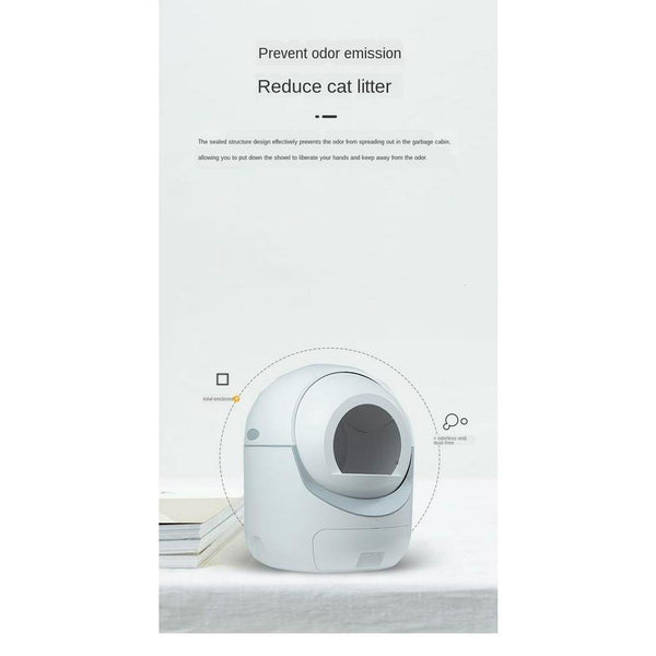 Intelligent Home Fully and Toilet Pet Enclosed Automatic Cat Litter Basin Electric Shovel Large