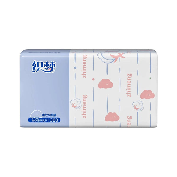 [4 Packs] Wood Pulp Facial Tissue for Hand Wiping