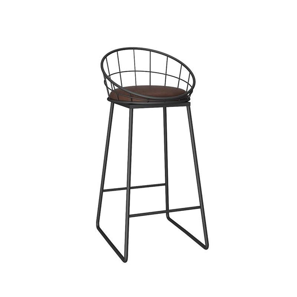 Bar Table Solid Wood High Foot Nordic Bar Table and Chair Iron Leisure Milk Tea Shop Bar Clear Bar