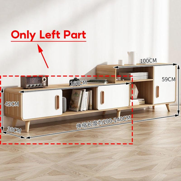 WOODYES TV Cabinet Tv Console Telescopic TV Combination Coffee Table Modern Simple Living Room