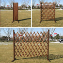 Wooden Fence Anti-corrosion Carbonized Retractable Wooden Fence Yard Fence Durable And Stable Yard