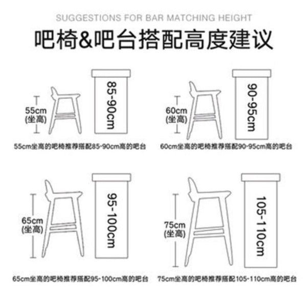 Nordic Wrought Iron Bar Chair Light Luxury Home Backrest High Chair Bar Stool