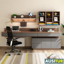 AUSITUR Desktop Computer Table Bookcase Bookshelf Integrated Wall-mounted Table Study Desk