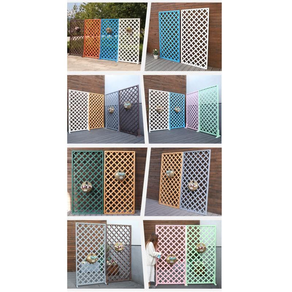 Garden Fence Anticorrosive Wood Fence Outdoor Garden Fence Climbing Flower Rack