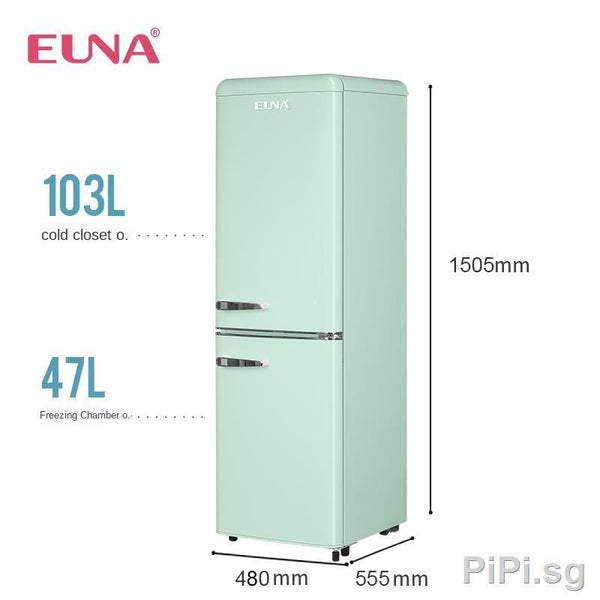 mini fridge Hot in ready stockUna retro color white black and yellow home office living room
