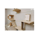 Wood Solid Magic Hanging Hand Climbing Rack Wall Type Nest Platform Soft Ladder Sisal Scratch Column