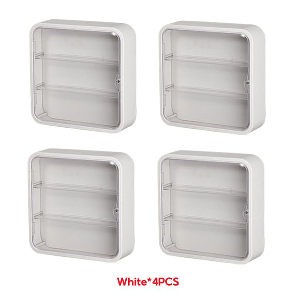 3 Layers Wall Acrylic Display Box Shelf Blind Box Popmart Figurines Display Case Storage with Rack