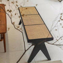 GC Shoe Rack Bench Rattan Chair Nordic Dining Chair Solid Wood Solid Wood Bed End Bench Chandigarh