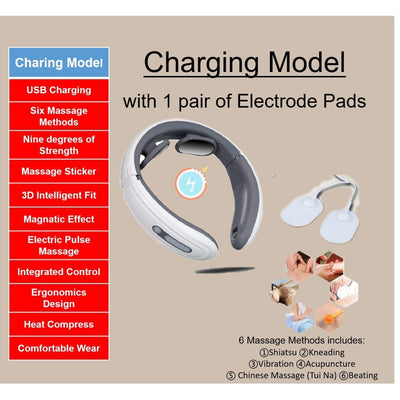 Mingrentang 3D Intelligent Neck Massager Smart Cervical Massage Electric Heating Pulse Pain Relief