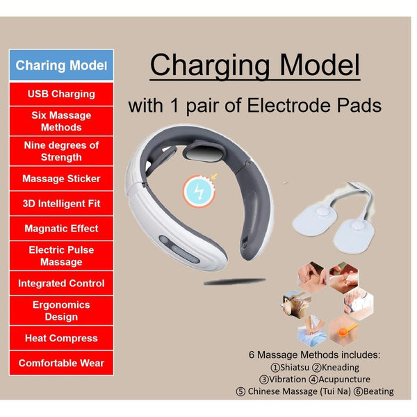 Mingrentang 3D Intelligent Neck Massager Smart Cervical Massage Electric Heating Pulse Pain Relief
