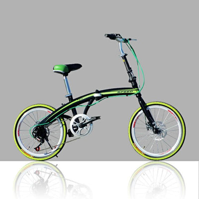 U8 Foldable Bicycle 20-inch Disc Brake 7 Speed Variable Speed High Carbon Steel Frame Student Adult