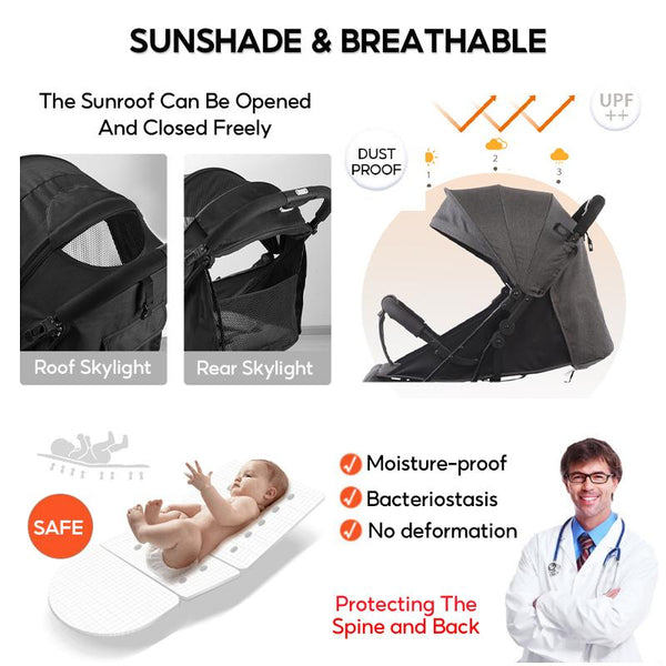 Foldable Children's Travel Stroller