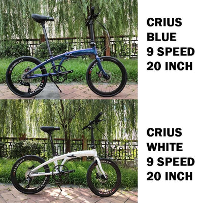 Hot Sale Crius Foldable Bicycle Shimano 11 Speed 20 Inch Bicycle Velocity Aluminum Alloy Frame Disc