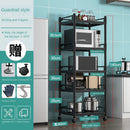 Stainless Steel Floor Type Multi-layer Microwave Oven Kitchen Utensils Pot Rack Storage Movable