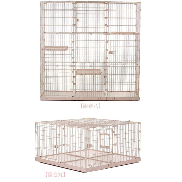 Boussac Assembly Chuangyi Free Cat Cage Plus Large Space Pet Shop Multi Cat Splicing Combination Pet