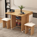 2022 Dining Table Set Marble Foldable Dining Table Movable Small House Multifunctional Combined