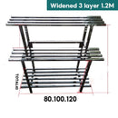 Stainless Steel Flower Rack Indoor/Outdoor Metal Plant Rack Ladder Flower Stand For Balcony Garden