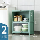 (EIYI) Kitchen Storage Cabinet Floor Multi-storey Cupboard Living Room Balcony Shelf With Door