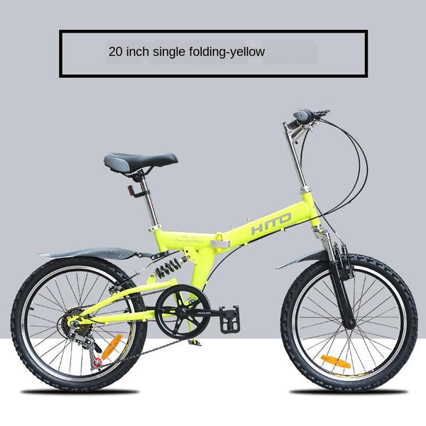 Hito 20 inch variable speed folding bike mountain bicycle shockproof male and female students