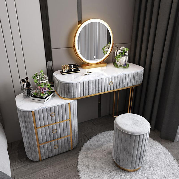 Luxury Marble Light Bedroom Net Red Style Modern Simple Storage Cabinet One Small Family Dressing