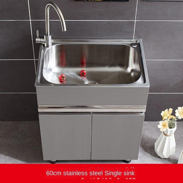 304 Sink Stainless Wash Pool Basin Steel Laundry Cabinet Bathroom Cabinets Washbasin Laundry Pool