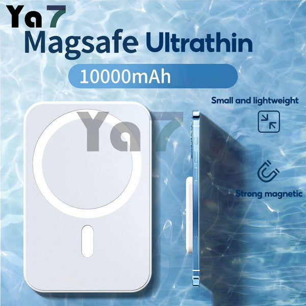 Ya7 Magnetic Wireless Power Bank - 10000mAh Battery Pack Powerbank Charger For IPhone 14/13/12