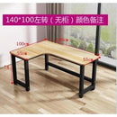 Computer table L-shaped desk space saving corner table solid wood writing desk study table