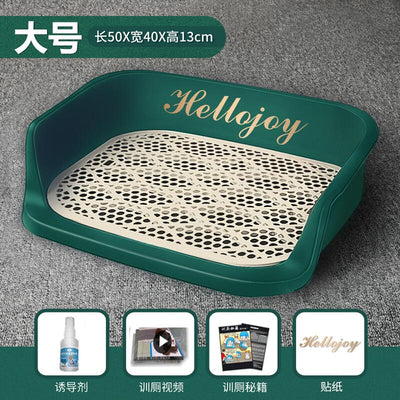 Pet Potty Urine Tray Automatic Teddy Supplies Urinal Basin Shit Small Medium Pet Flush Large Blue