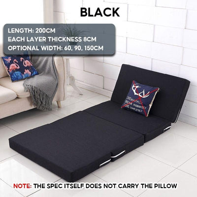 YAYU Foldable Mattress Single Mattress And Queen Foldable Bed Thickened Sponge 4 Fold 8cm Floor