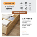 YICHANG Solid Wood Bed Nordi Master Bedroom 1.8m Double Bed Small House Type 1.2m Modern Simple 1.5m