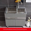 304 Sink Stainless Wash Pool Basin Steel Laundry Cabinet Bathroom Cabinets Washbasin Laundry Pool