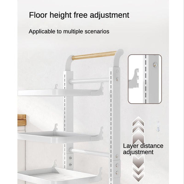 Kitchen pot rack multi-layer storage rack floor type household vegetable pot rack multi-functional
