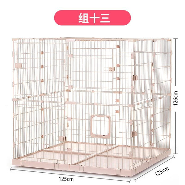 Boussac Assembly Chuangyi Free Cat Cage Plus Large Space Pet Shop Multi Cat Splicing Combination Pet