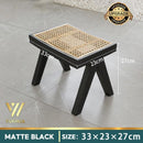 Nordic Rattan Chair Balcony Leisure Chair Lazy Solid Wood Sofa Chair Single Household Rattan