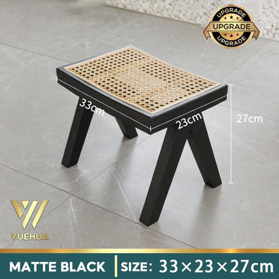 Nordic Rattan Chair Balcony Leisure Chair Lazy Solid Wood Sofa Chair Single Household Rattan