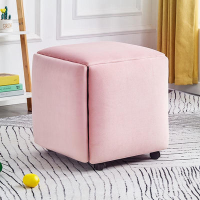 DF 5-IN-1 Sofa Stool Chair Multifunctional Storage Stool Portable Shoe Stool Combination Foldable