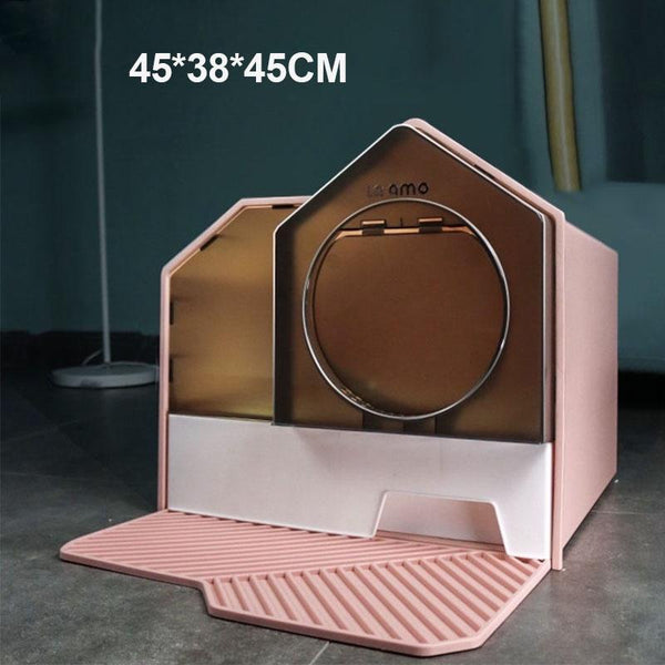 Byto Cat Litter Box Fully Enclosed Litter Box Large Space Odor-proof Cat Toilet Drawer Type Cat
