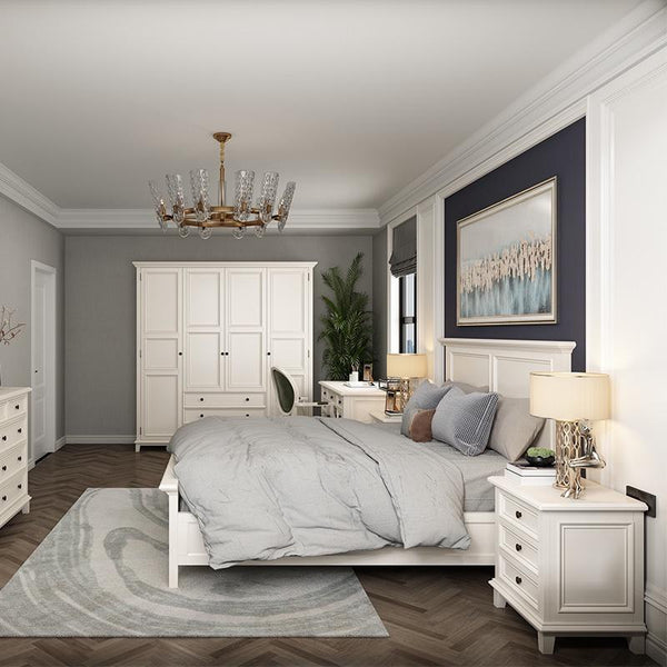American full solid wood wardrobe home bedroom locker/wardrobe