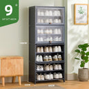 Shoe Cabinet Home Black Gray Shoe Cabinet 2022 New Flip Door Shoe Rack Cabinet