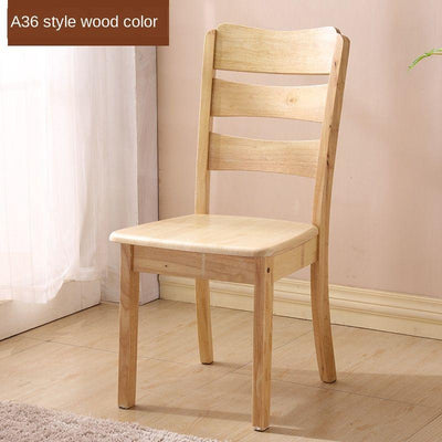 Solid Wooden Dining Chair Family Hotel Restaurant Chair Log Chair