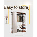 A Simple Rental Wardrobe Full Steel Frame Simple Modern Economy Storage Home Dormitory Self-assembly