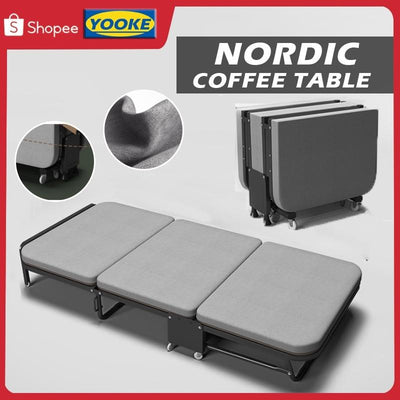 Yooke Foldable Bed Office Single Lunch Break Bed for Lunch Break Three Fold Sponge Bed Folding Bed