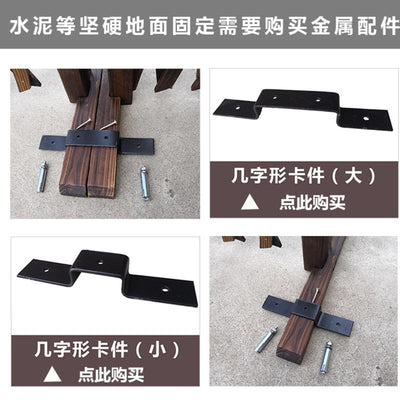Wooden Fence Anti-corrosion Carbonized Retractable Wooden Fence Yard Fence Durable And Stable Yard