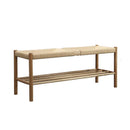 Solid Wood Nordic Double-decker Home Change Shoe Bench Bedroom End Stool Bedside Bench Xuanguan