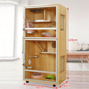 RUNPET Chinchilla Cabinet Super Large Solid Wood Ecological Board Chinchilla Villa Pet Products Cage