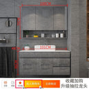 Nordic Bathroom Mirror Cabinet With Storage Solid Wood Mirror Waterproof Storage Cabinet Wash Basin