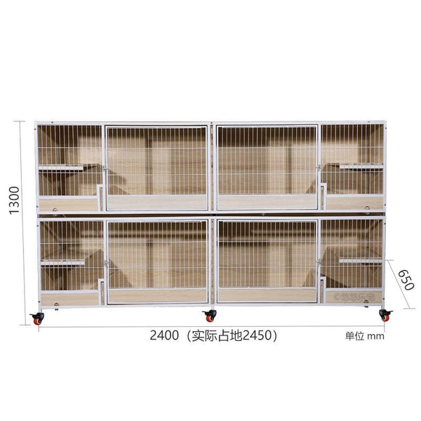 Pet Supplies Cabinet Breeding House Foster Cage Cat Three-layer Solid Wood Large Multi-storey Villa