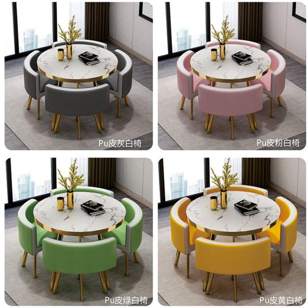 Dining Table Dining Table Set Light Luxury Dining Table and Chair Small Round Table OfficeTable and