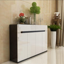 Shoe Cabinet Modern Simple Cupboard Home Door Large Capacity Solid Wood Multifunctional Storage