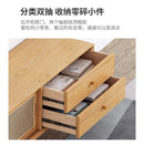 GH Tv Console Cabinet Solid Wood Coffee Table Rattan Storage Cabinet Combination Living Room Nordic